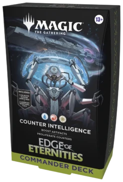 Magic: The Gathering - Edge Of Eternities - Commander Deck - Counter Intelligence(Magic The Gathering Edge Of Eternities Commander Deck Counter Intelligence) -The Card Vault Store MTGEOE EN OtrBx Cmndr 02 03