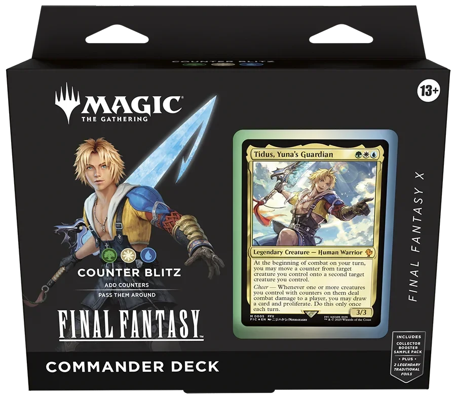 Magic: The Gathering - Universes Beyond - Final Fantasy - Commander Deck - Counter Blitz(Magic The Gathering Universes Beyond Final Fantasy Commander Deck Tidus Yunas Guardian) 1 Magic: The Gathering - Universes Beyond - Final Fantasy - Commander Deck - Counter Blitz(Magic The Gathering Universes Beyond Final Fantasy Commander Deck Tidus Yunas Guardian)