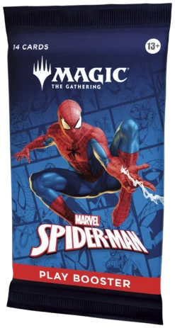 Magic: The Gathering - Universes Beyond - Marvel's Spider-Man - Play Booster Pack(Magic The Gathering Universes Beyond Spider Man Play Booster Pack) -The Card Vault Store MTGSPM EN Bstr Play 01 03 1