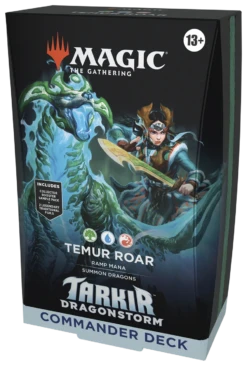 Magic: The Gathering - Tarkir: Dragonstorm - Commander Deck - Temur Roar(Magic The Gathering Tarkir Dragonstorm Commander Deck Temur Roar) -The Card Vault Store MTGTDM EN OtrBx Cmndr 05 03