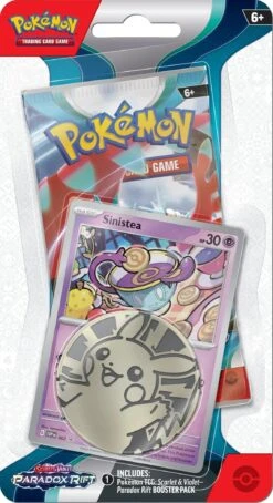 Pokemon TCG - Scarlet & Violet - Paradox Rift - Checklane Blister Pack(Pokemon Tcg Paradox Rift Checklane Blister Pack) -The Card Vault Store Pokemon TCG Scarlet Violet Paradox Rift Checklane Blister Sinistea EN 1144x2105 5caae92 82453
