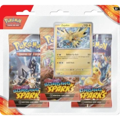 Pokemon TCG - Scarlet & Violet - Surging Sparks - 3-Pack Blister - Zapdos(Pokemon Tcg Scarlet Violet Surging Sparks 3 Pack Blister Zapdos)