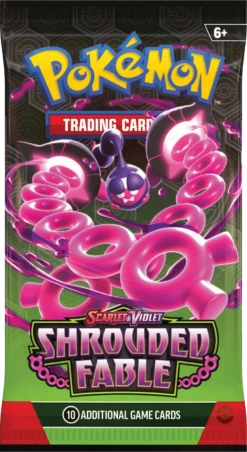 Pokemon TCG - Scarlet & Violet - Shrouded Fable - Booster Bundle(Pokemon Tcg Scarlet Violet Shrouded Fable Booster Bundle) 9 Pokemon TCG - Scarlet & Violet - Shrouded Fable - Booster Bundle(Pokemon Tcg Scarlet Violet Shrouded Fable Booster Bundle) -The Card Vault Store Pokemon TCG Scarlet Violet Shrouded Fable Booster Wrap Pecharunt