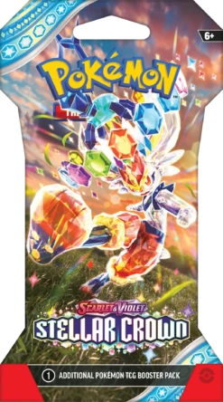 Pokemon TCG - Scarlet & Violet - Stellar Crown - Sleeved Booster Pack(Pokemon Tcg Scarlet Violet Stellar Crown Sleeved Booster Pack) -The Card Vault Store Pokemon TCG Scarlet Violet Stellar Crown Sleeved Booster Pack Cinderace