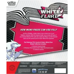 Pokemon TCG - Scarlet & Violet - White Flare - Binder Collection (Reshiram)(Pokemon Tcg Scarlet Violet White Flare Binder Collection) 8 Pokemon TCG - Scarlet & Violet - White Flare - Binder Collection (Reshiram)(Pokemon Tcg Scarlet Violet White Flare Binder Collection) -The Card Vault Store Pokemon TCG Scarlet Violet White Flare Binder Collection Back