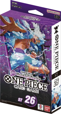 One Piece TCG - Starter Deck - (Purple-Black) Monkey.D.Luffy (ST-26)(One Piece Tcg Starter Deck Purple Black Monkey D Luffy St 26)