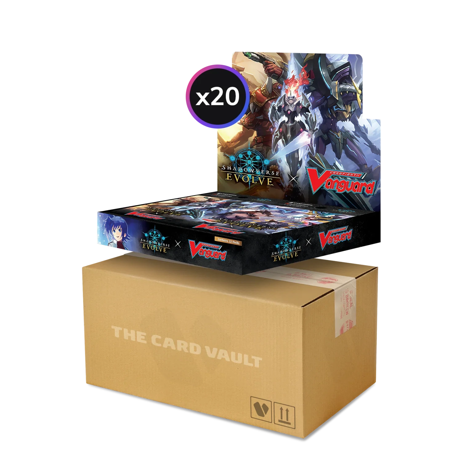 Shadowverse: Evolve - Crossover - Cardfight!! Vanguard - Display Case (20x Booster Boxes)(Shadowverse Evolve Crossover Cardfight Vanguard Display Case 20x Booster Boxes) 1 Shadowverse: Evolve - Crossover - Cardfight!! Vanguard - Display Case (20x Booster Boxes)(Shadowverse Evolve Crossover Cardfight Vanguard Display Case 20x Booster Boxes)