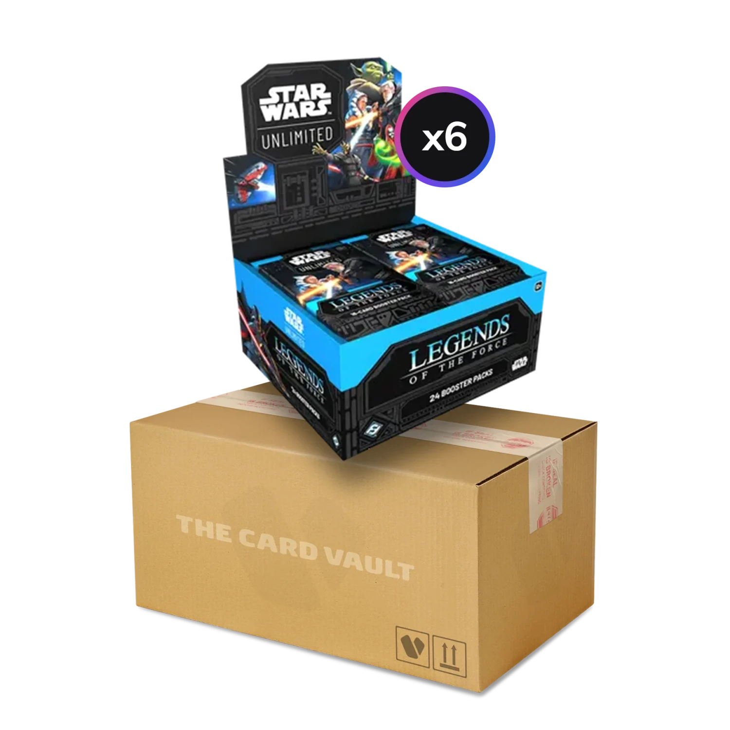 Star Wars: Unlimited - Legends Of The Force - Display Case (6x Booster Boxes)(Star Wars Unlimited Legends Of The Force Display Case 6x Booster Boxes) 1 Star Wars: Unlimited - Legends Of The Force - Display Case (6x Booster Boxes)(Star Wars Unlimited Legends Of The Force Display Case 6x Booster Boxes)
