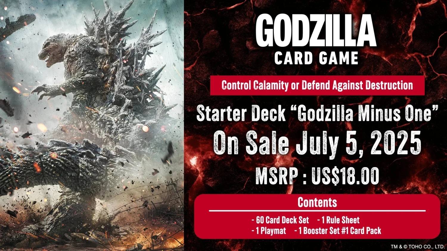 Godzilla Card Game - Starter Deck - Godzilla Minus One Starter Deck (SD01)(Godzilla Card Game Starter Deck Godzilla Minus One Starter Deck) 2 Godzilla Card Game - Starter Deck - Godzilla Minus One Starter Deck (SD01)(Godzilla Card Game Starter Deck Godzilla Minus One Starter Deck) - Image 2