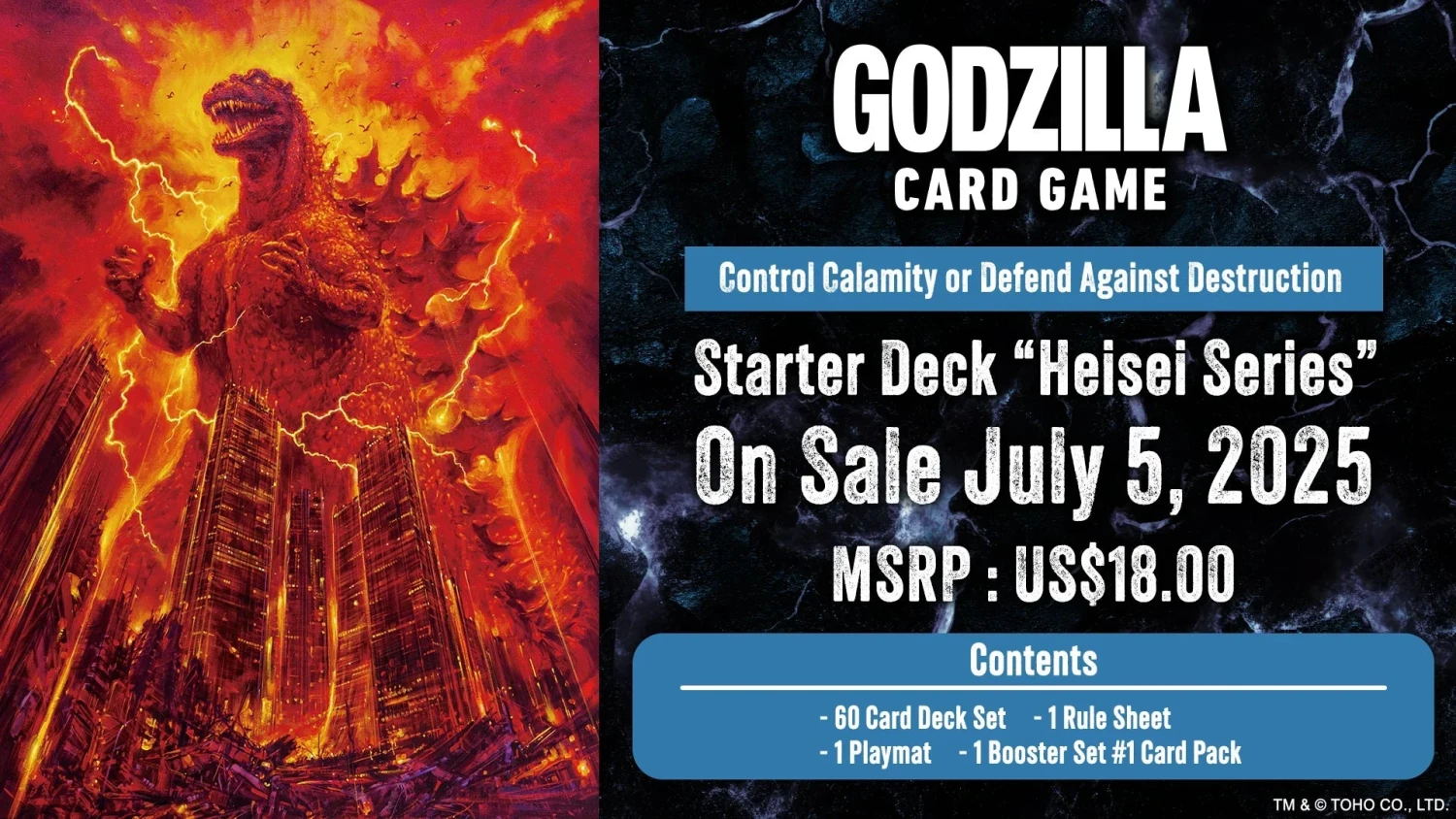 Godzilla Card Game - Starter Deck - Heisei Series Starter Deck (SD02)(Godzilla Card Game Starter Deck Heisei Series Starter Deck) 2 Godzilla Card Game - Starter Deck - Heisei Series Starter Deck (SD02)(Godzilla Card Game Starter Deck Heisei Series Starter Deck) - Image 2