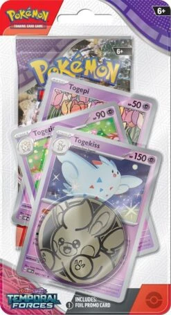 Pokemon TCG - Scarlet & Violet - Temporal Forces - Premium Checklane Blister Pack(Pokemon Tcg Scarlet Violet Temporal Forces Premium Checklane Blister Pack) -The Card Vault Store Temporal Faces Checklane 2