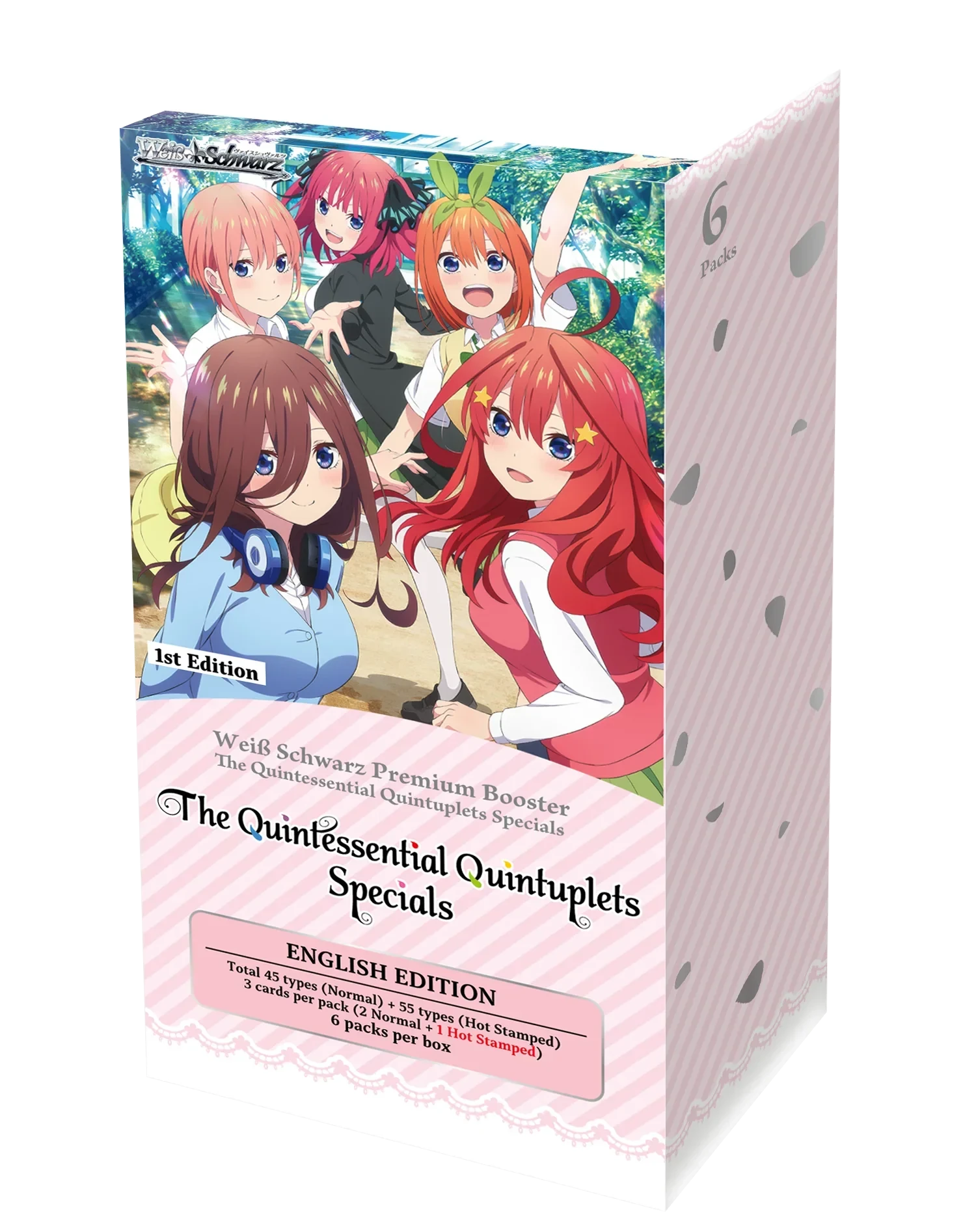 Weiss Schwarz - The Quintessential Quintuplets Specials - Premium Booster Box (6x Packs)(Weiss Schwarz The Quintessential Quintuplets Specials Premium Booster Box 6 Packs) 1 Weiss Schwarz - The Quintessential Quintuplets Specials - Premium Booster Box (6x Packs)(Weiss Schwarz The Quintessential Quintuplets Specials Premium Booster Box 6 Packs)