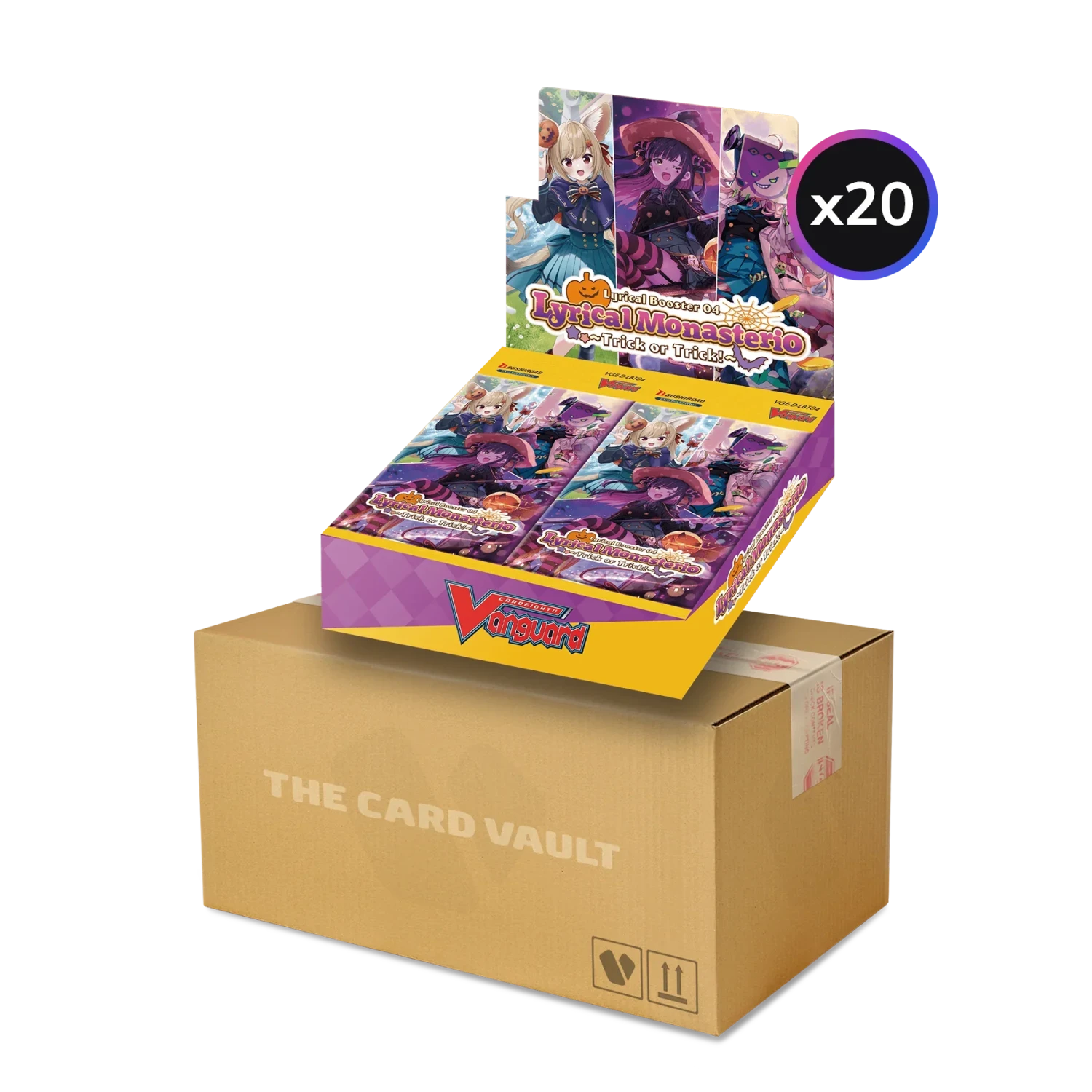 Cardfight!! Vanguard - Lyrical Booster - 04 Lyrical Monasterio: Trick Or Trick - Display Case (20x Booster Boxes)(Cardfight Vanguard Lyrical Booster 04 Lyrical Monasterio Trick Or Trick Display Case 20x Booster Boxes) 1 Cardfight!! Vanguard - Lyrical Booster - 04 Lyrical Monasterio: Trick Or Trick - Display Case (20x Booster Boxes)(Cardfight Vanguard Lyrical Booster 04 Lyrical Monasterio Trick Or Trick Display Case 20x Booster Boxes)