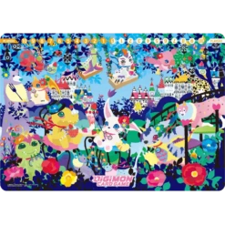 Digimon Card Game - Playmat And Card Set 2 - Floral Fun (PB09)(Digimon Card Game Playmat And Card Set 2 Floral Fun Pb 09)