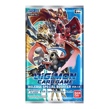 Digimon Card Game - Release Special Booster Ver.1.5 (BT01-03) - Booster Pack(Digimon Card Game Release Special Booster Ver 1 5 Bt01 03 Booster Pack) 1 Digimon Card Game - Release Special Booster Ver.1.5 (BT01-03) - Booster Pack(Digimon Card Game Release Special Booster Ver 1 5 Bt01 03 Booster Pack)