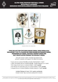 Futera - 2022/23 Borussia Monchengladbach Football Club Collection - Pack(Futera 2022 23 Borussia Monchengladbach Football Club Collection Pack)