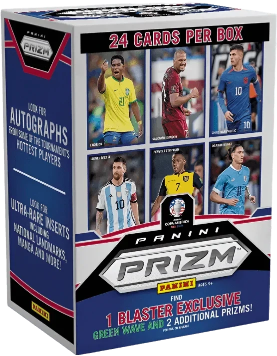 Panini - 2023/24 Prizm COPA Football (Soccer) - Blaster Box(Panini 2023 24 Prizm Copa Football Soccer Blaster Box) 1 Panini - 2023/24 Prizm COPA Football (Soccer) - Blaster Box(Panini 2023 24 Prizm Copa Football Soccer Blaster Box)