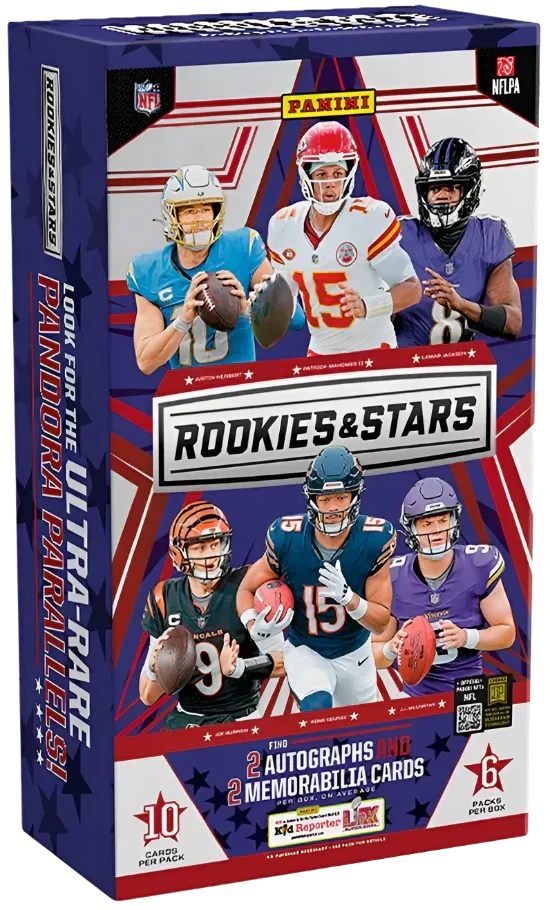 Panini - 2024 Rookies & Stars American Football (NFL) - Hobby Box(Panini 2024 Rookies Stars American Football Nfl Hobby Box) 1 Panini - 2024 Rookies & Stars American Football (NFL) - Hobby Box(Panini 2024 Rookies Stars American Football Nfl Hobby Box)