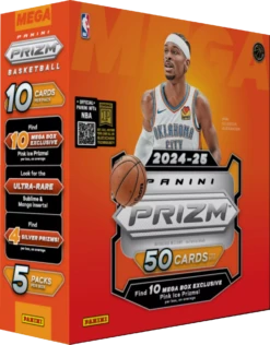 Panini - 2024/25 Prizm Basketball (NBA) - Mega Box(Panini 2024 25 Prizm Basketball Nba Mega Box)