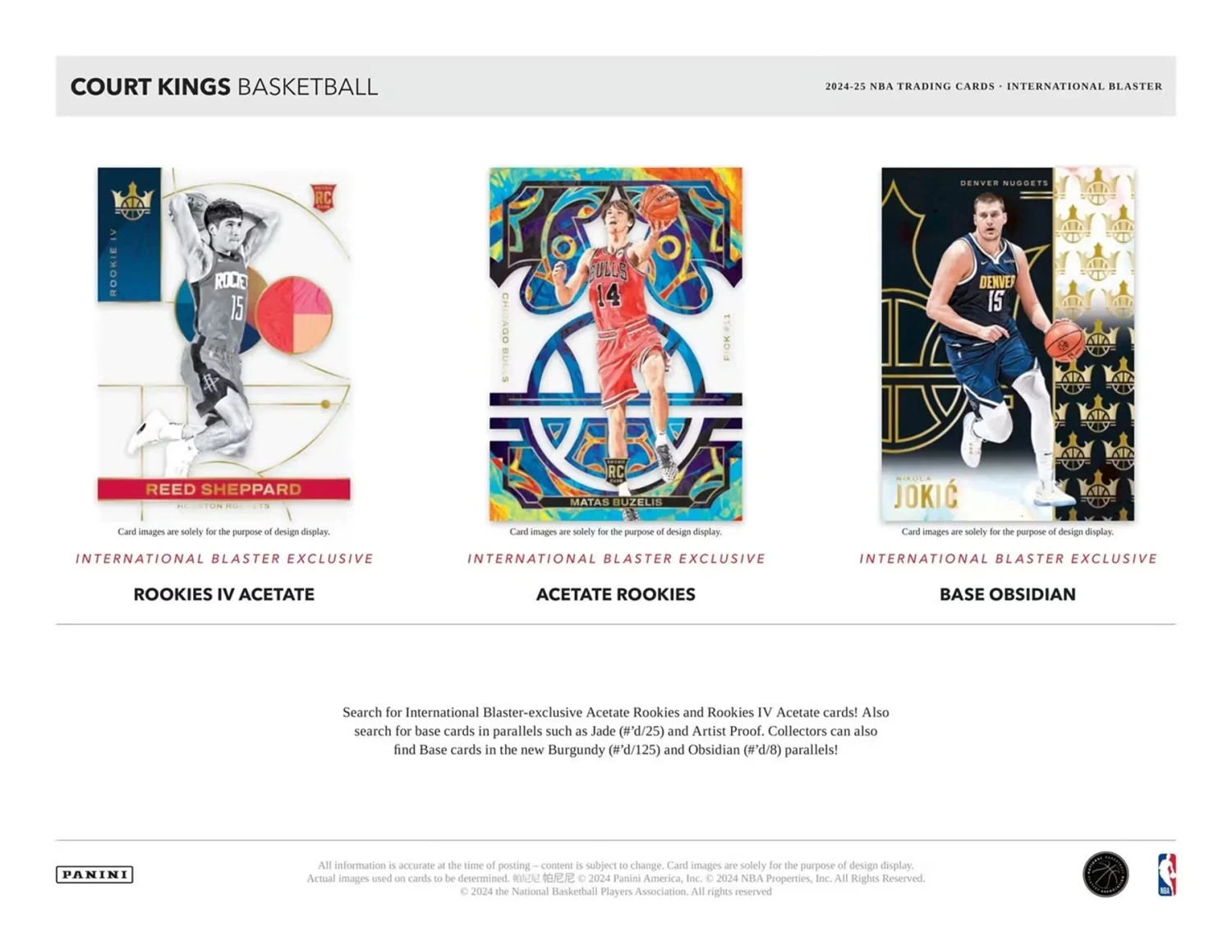 Panini - 2024/25 Court Kings Basketball (NBA) - International Blaster Box(Panini 2024 25 Court Kings Basketball Nba International Blaster Box) 3 Panini - 2024/25 Court Kings Basketball (NBA) - International Blaster Box(Panini 2024 25 Court Kings Basketball Nba International Blaster Box) - Image 3