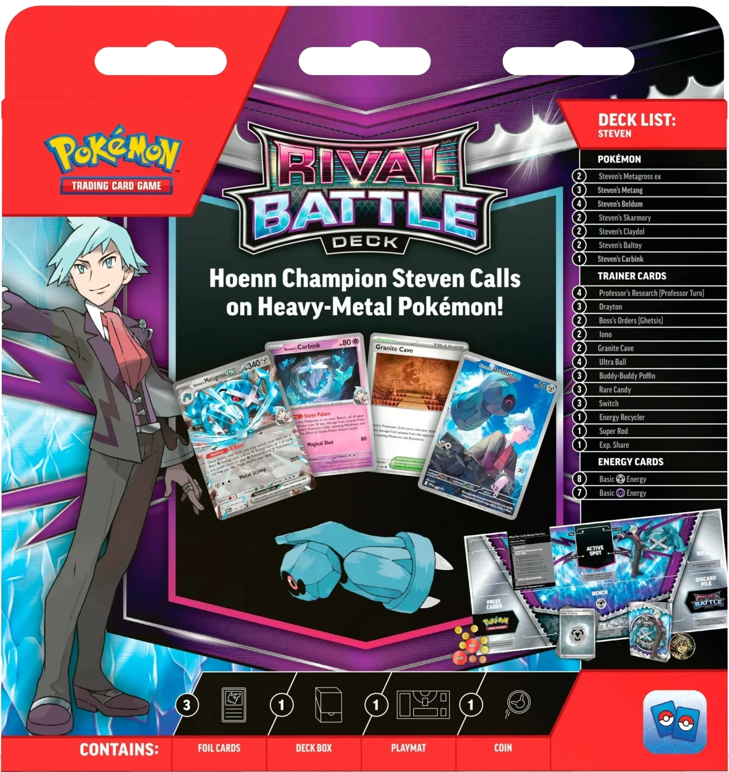 Pokemon TCG - Scarlet & Violet - Rival Battle Deck - Steven(Pokemon Tcg Scarlet Violet Rival Battle Deck Steven) 3 Pokemon TCG - Scarlet & Violet - Rival Battle Deck - Steven(Pokemon Tcg Scarlet Violet Rival Battle Deck Steven) - Image 3