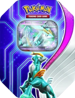 Pokemon TCG - Scarlet & Violet - Paradox Destinies Tin - Iron Crown(Pokemon Tcg Scarlet Violet Paradox Destinies Tin Iron Crown)