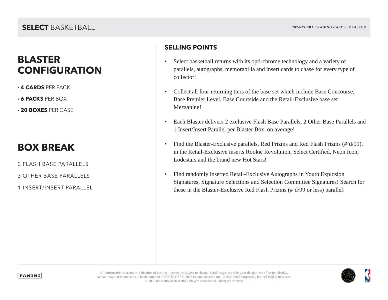 Panini - 2024/25 Select Basketball (NBA) - Blaster Box(Panini 2024 25 Select Basketball Nba Blaster Box) 7 Panini - 2024/25 Select Basketball (NBA) - Blaster Box(Panini 2024 25 Select Basketball Nba Blaster Box) - Image 7