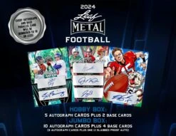 Leaf Trading Cards - 2024 Leaf Metal American Football (NFL) - Jumbo Hobby Box(Leaf Trading Cards 2024 Leaf Metal American Football Nfl Jumbo Hobby Box)