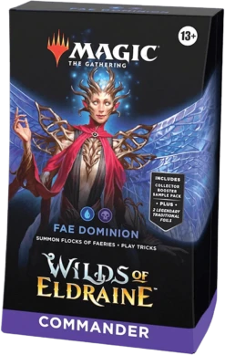 Magic: The Gathering - Wilds Of Eldraine - Commander Deck - Fae Dominion(Magic The Gathering Wilds Of Eldraine Commander Deck Fae Dominion)