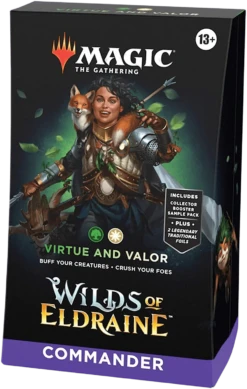 Magic: The Gathering - Wilds Of Eldraine - Commander Deck - Virtue And Valor(Magic The Gathering Wilds Of Eldraine Commander Deck Virtue And Valor)