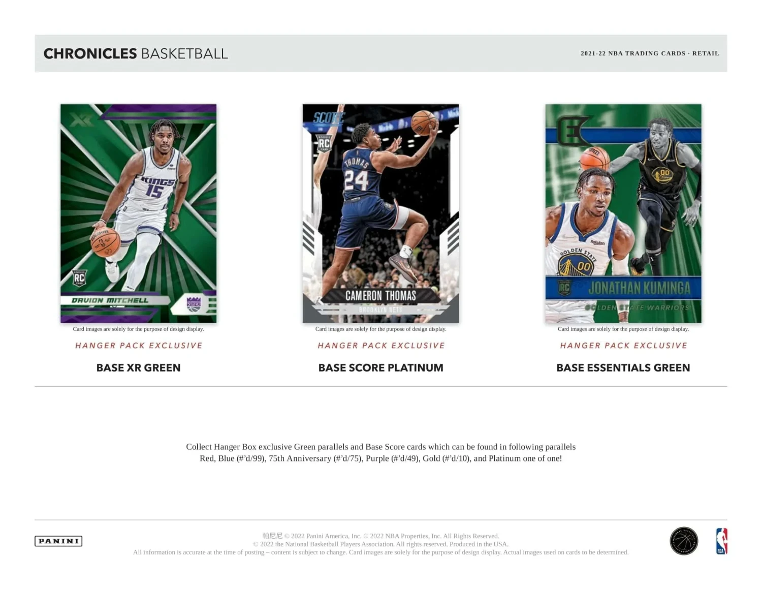 Panini - 2021/22 Chronicles Basketball (NBA) - Blaster Box(Panini 2021 22 Chronicles Basketball Nba Blaster Box) 6 Panini - 2021/22 Chronicles Basketball (NBA) - Blaster Box(Panini 2021 22 Chronicles Basketball Nba Blaster Box) - Image 6