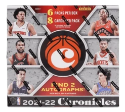 Panini - 2021/22 Chronicles Basketball (NBA) - Hobby Box(Panini 2021 22 Chronicles Basketball Nba Hobby Box 6 Packs)