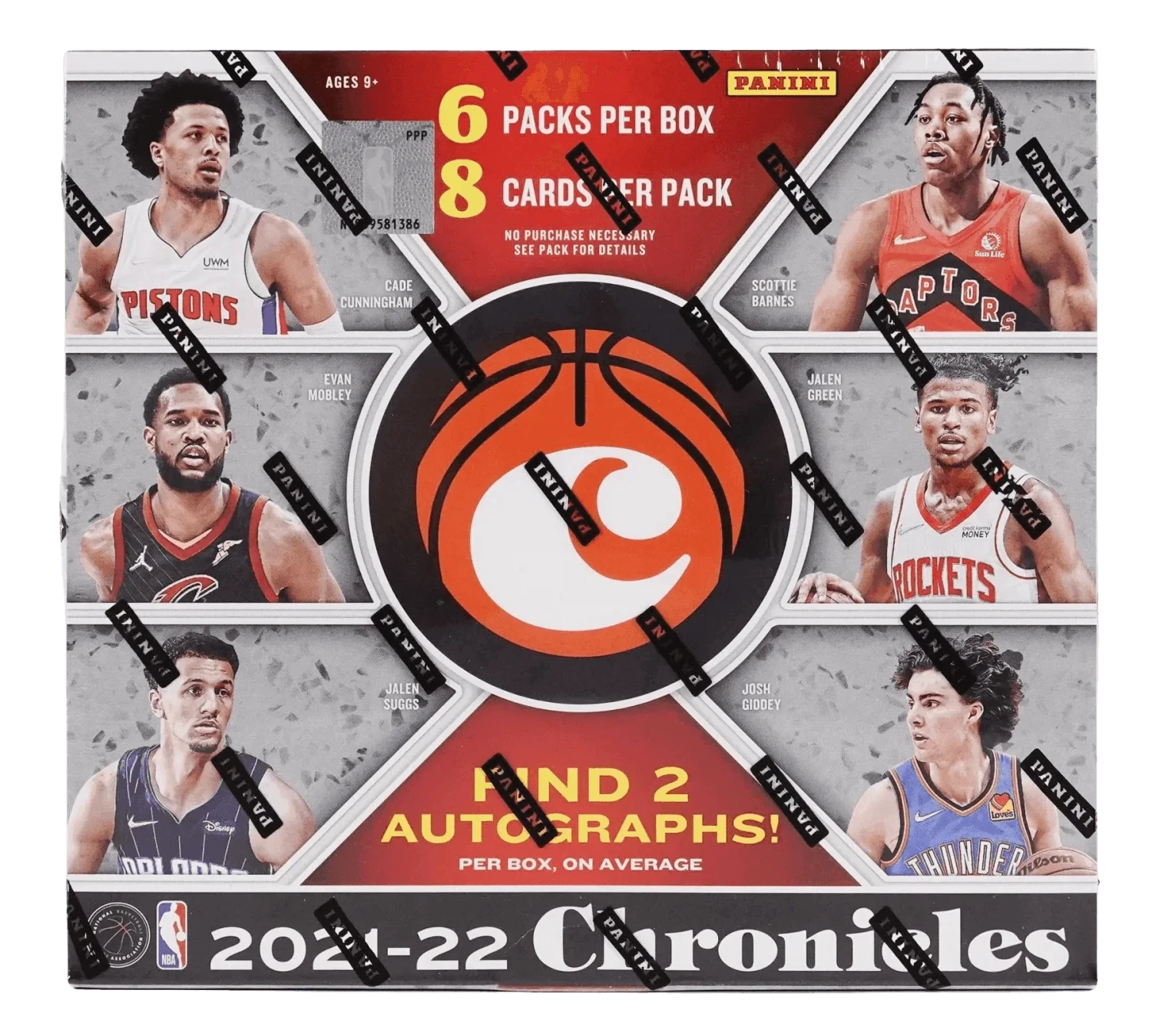 Panini - 2021/22 Chronicles Basketball (NBA) - Hobby Box(Panini 2021 22 Chronicles Basketball Nba Hobby Box 6 Packs) 1 Panini - 2021/22 Chronicles Basketball (NBA) - Hobby Box(Panini 2021 22 Chronicles Basketball Nba Hobby Box 6 Packs)