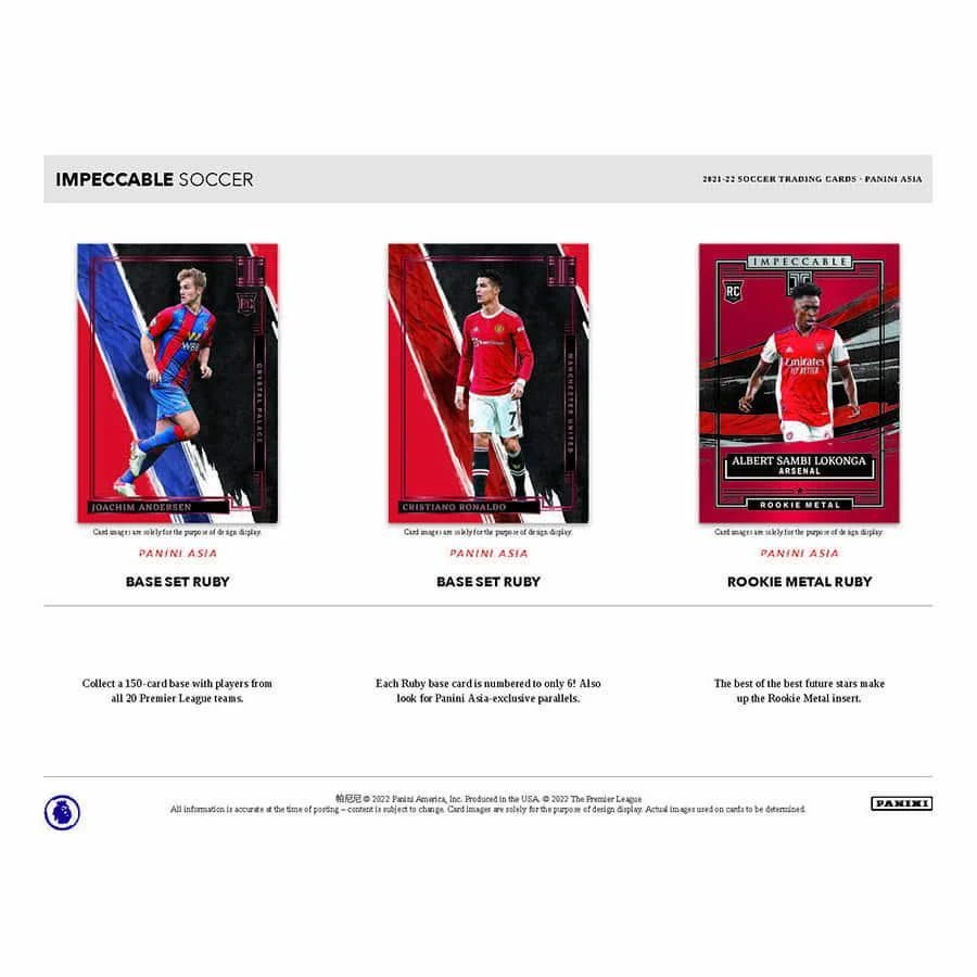 Panini - 2021/22 Impeccable Football (Soccer) - Hobby Box (Asia Edition)(Panini 2021 22 Impeccable Football Soccer Hobby Box Asia Edition) 2 Panini - 2021/22 Impeccable Football (Soccer) - Hobby Box (Asia Edition)(Panini 2021 22 Impeccable Football Soccer Hobby Box Asia Edition) - Image 2