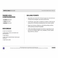 Panini - 2021/22 Impeccable Football (Soccer) - Hobby Box (Asia Edition)(Panini 2021 22 Impeccable Football Soccer Hobby Box Asia Edition) 8 Panini - 2021/22 Impeccable Football (Soccer) - Hobby Box (Asia Edition)(Panini 2021 22 Impeccable Football Soccer Hobby Box Asia Edition) -The Card Vault Store panini 202122 impeccable football soccer hobby box asia edition the card vault 4