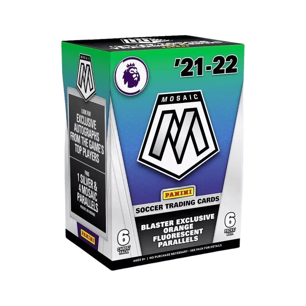 Panini - 2021/22 Mosaic Premier League Football (Soccer) - Blaster Box (6 Packs)(Panini 2021 22 Mosaic Premier League Football Blaster Box 6 Packs) 1 Panini - 2021/22 Mosaic Premier League Football (Soccer) - Blaster Box (6 Packs)(Panini 2021 22 Mosaic Premier League Football Blaster Box 6 Packs)