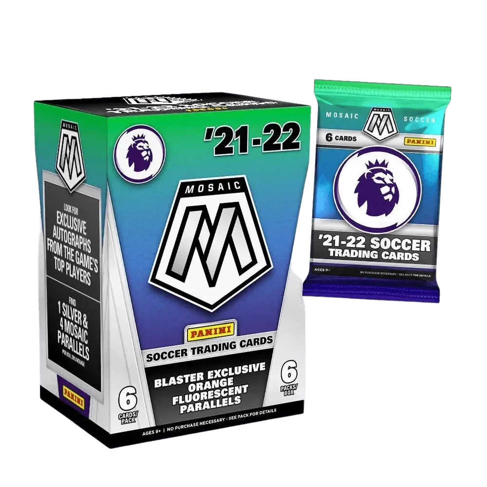 Panini - 2021/22 Mosaic Premier League Football (Soccer) - Blaster Box (6 Packs)(Panini 2021 22 Mosaic Premier League Football Blaster Box 6 Packs) 2 Panini - 2021/22 Mosaic Premier League Football (Soccer) - Blaster Box (6 Packs)(Panini 2021 22 Mosaic Premier League Football Blaster Box 6 Packs) - Image 2
