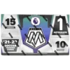 Panini - 2021/22 Mosaic Premier League Football (Soccer) - Hobby Box (10 Packs)(Panini 2021 22 Mosaic Premier League Football Hobby Box 15 Packs)