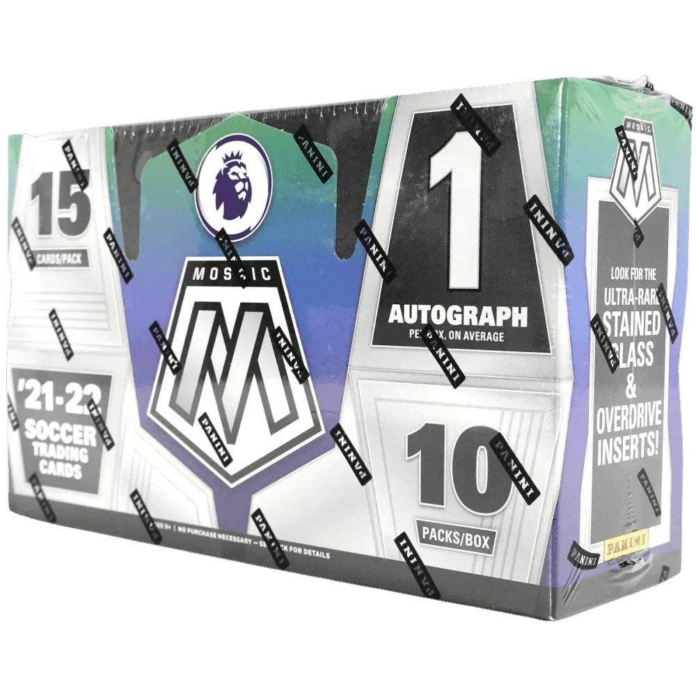 Panini - 2021/22 Mosaic Premier League Football (Soccer) - Hobby Box (10 Packs)(Panini 2021 22 Mosaic Premier League Football Hobby Box 15 Packs) 2 Panini - 2021/22 Mosaic Premier League Football (Soccer) - Hobby Box (10 Packs)(Panini 2021 22 Mosaic Premier League Football Hobby Box 15 Packs) - Image 2