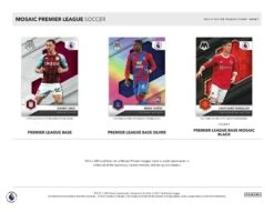 Panini - 2021/22 Mosaic Premier League Football (Soccer) - Hobby Box (10 Packs)(Panini 2021 22 Mosaic Premier League Football Hobby Box 15 Packs) 9 Panini - 2021/22 Mosaic Premier League Football (Soccer) - Hobby Box (10 Packs)(Panini 2021 22 Mosaic Premier League Football Hobby Box 15 Packs) -The Card Vault Store panini 202122 mosaic premier league football soccer hobby box 10 packs the card vault 4