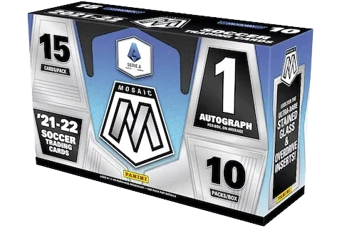 Panini - 2021/22 Mosaic Serie A Football (Soccer) - Hobby Box (10 Packs)(Panini 2021 22 Mosaic Mosaic Serie A Football Soccer Hobby Box 10 Packs) 1 Panini - 2021/22 Mosaic Serie A Football (Soccer) - Hobby Box (10 Packs)(Panini 2021 22 Mosaic Mosaic Serie A Football Soccer Hobby Box 10 Packs)