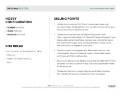 Panini - 2021/22 Obsidian Football (Soccer) - Hobby Box(Panini 2021 22 Obsidian Soccer Hobby Box) -The Card Vault Store panini 202122 obsidian football soccer hobby box the card vault 5