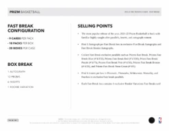 Panini - 2021/22 Prizm Fast Break Basketball (NBA) - Hobby Box(Panini 2021 22 Prizm Fast Break Basketball Nba Hobby Box) -The Card Vault Store panini 202122 prizm fast break basketball nba hobby box the card vault 6