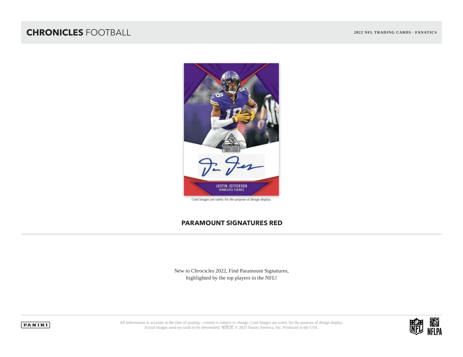 Panini - 2022 Chronicles American Football (NFL) - Fanatics Blaster Box(Panini 2022 Chronicles American Football Nfl Fanatics Blaster Box) 5 Panini - 2022 Chronicles American Football (NFL) - Fanatics Blaster Box(Panini 2022 Chronicles American Football Nfl Fanatics Blaster Box) - Image 5