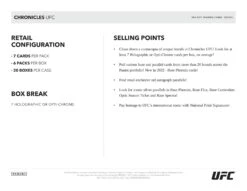 Panini - 2022 Chronicles UFC - Blaster Box(Panini 2022 Chronicles Ufc Blaster Box) -The Card Vault Store panini 2022 chronicles ufc blaster box the card vault 5