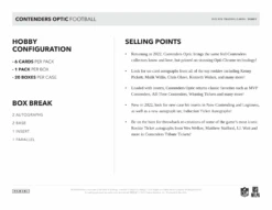 Panini - 2022 Contenders Optic American Football (NFL) - Hobby Box(Panini 2022 Contenders Optic American Football Nfl Hobby Box) -The Card Vault Store panini 2022 contenders optic american football nfl hobby box the card vault 5