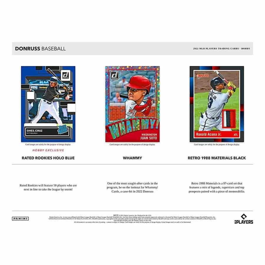 Panini - 2022 Donruss Baseball (MLB) - Hobby Box(Panini 2022 Donruss Baseball Mlb Hobby Box) 4 Panini - 2022 Donruss Baseball (MLB) - Hobby Box(Panini 2022 Donruss Baseball Mlb Hobby Box) - Image 4