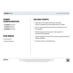 Panini - 2022 Prizm WWE Wrestling - Hobby Box (12 Packs)(Panini 2022 Wwe Prizm Hobby Box) 9 Panini - 2022 Prizm WWE Wrestling - Hobby Box (12 Packs)(Panini 2022 Wwe Prizm Hobby Box) -The Card Vault Store panini 2022 prizm wwe wrestling hobby box 12 packs the card vault 5