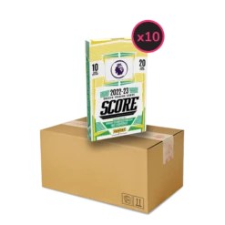 Panini - 2022/23 Score Premier League Football (Soccer) - Retail Box Display Case (10x Boxes)(Panini 2022 23 Score Premier League Retail Box Display Case 10x Boxes)