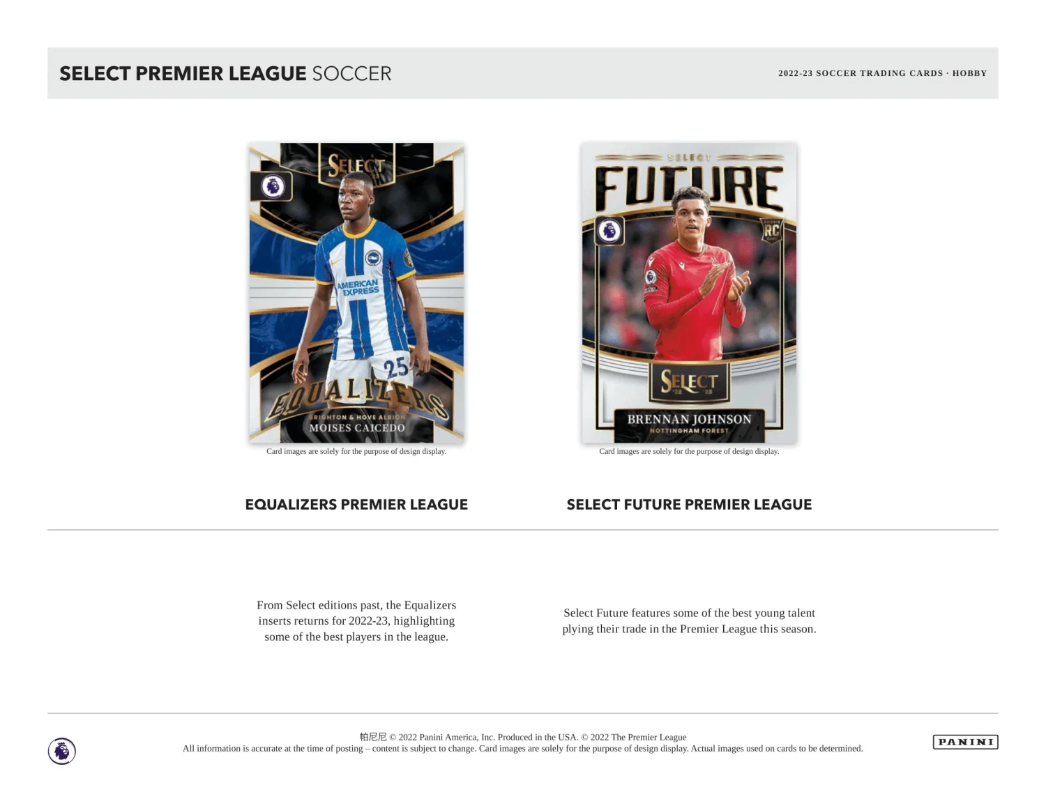Panini - 2022/23 Select English Premier League Football (Soccer) - Hobby Box(Panini 2022 23 Select English Premier League Football Soccer Hobby Box) 4 Panini - 2022/23 Select English Premier League Football (Soccer) - Hobby Box(Panini 2022 23 Select English Premier League Football Soccer Hobby Box) - Image 4